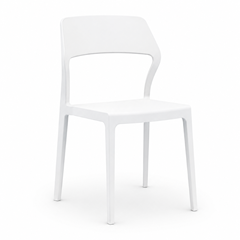 Modern Plastic Chair – White
