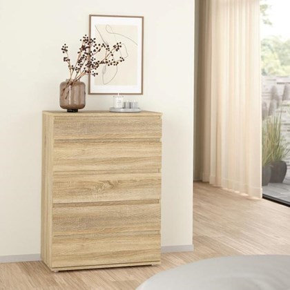 Nova Chest 5 Drawers Oak