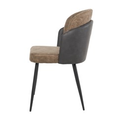 Dinning Chair - Brown & Dark Grey