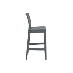 Dark Grey Modern Bar Stool 75 cm