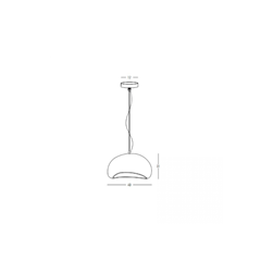 Pendant Lamp E27 Max 15W Fiberglasss