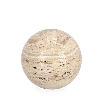 Decorative Marble Tikara Sphere - Beige