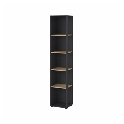 Sign Bookcase Matt Grey Jackson Hickory