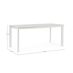 Outdoor Table - Beige & Light Grey