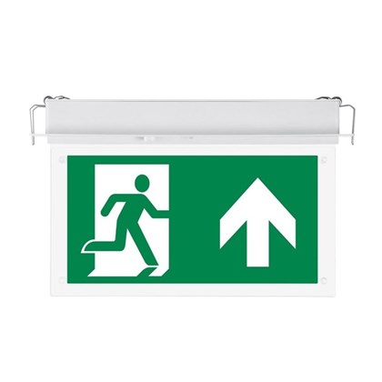2W Recessed Fixed Emergency Exit Light