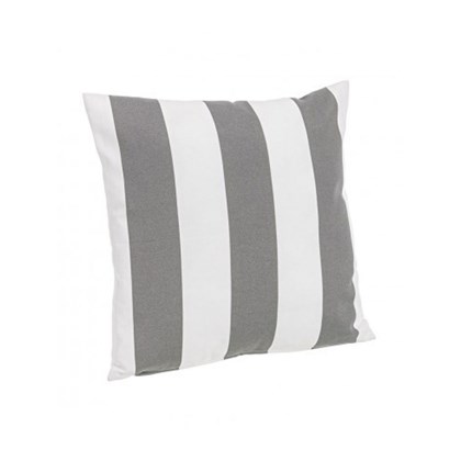 White-Grey Stripes Cushion 43x43