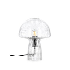 Table Lamp Glass Transparent Grey