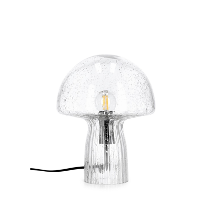 Carysa Glass Transp Grey Table Lamp