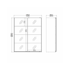 Bergamo Wardrobe – Jackson Hickory & Mirror