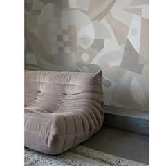 Mural Wallpaper Geometric Beige