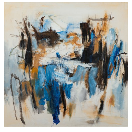 Secrets Of Blue Acryl Painting 115X115