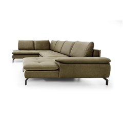 Corner Sofa Bed with Chaise Right – Olive