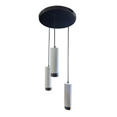 Cluster Pendant Gu10 - Black   White