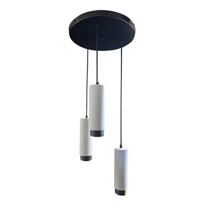 Cluster Pendant Gu10 - Black   White