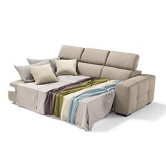 3 Seater Sofa Bed with Adjustable Headrest