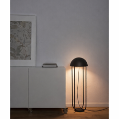 Jellyfish Black And Gold Floor Lamp