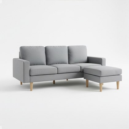 Corner Sofa – Light Grey