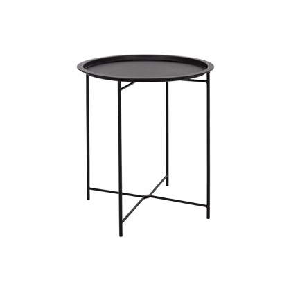 Black Foldable Side Table 47x50cm