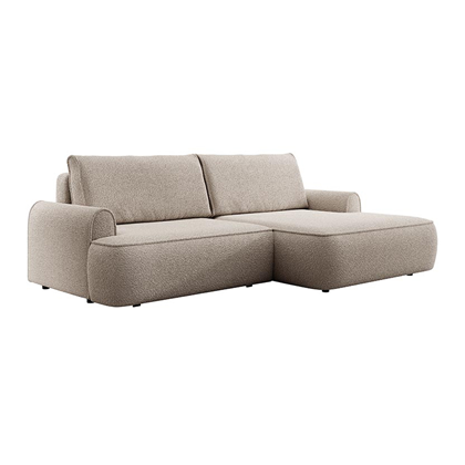 Corner Sofa Bed with Chaise Right 250cm – Beige