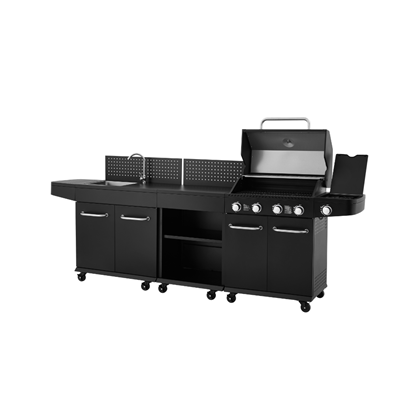 Kitchen Set 4 Burner – Black