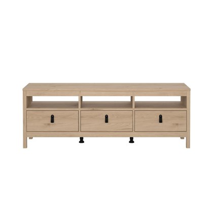 Madrid TV Unit 3 Drawers Oak