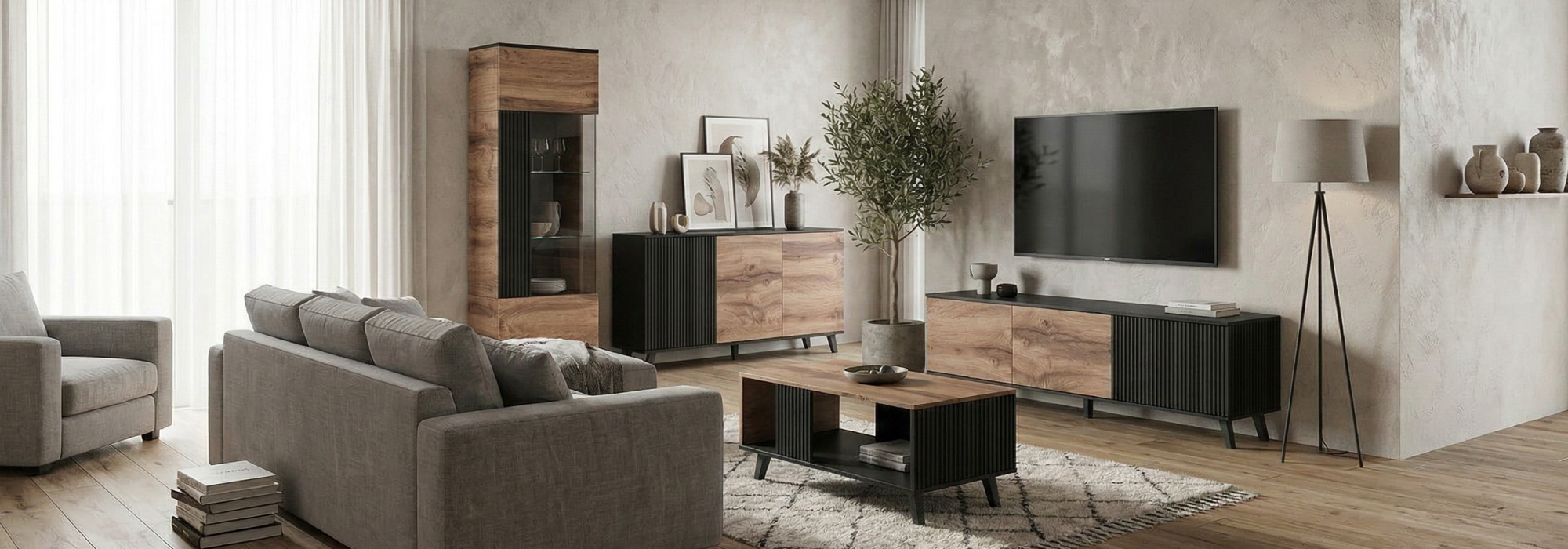 Black Slat & Oak Collection