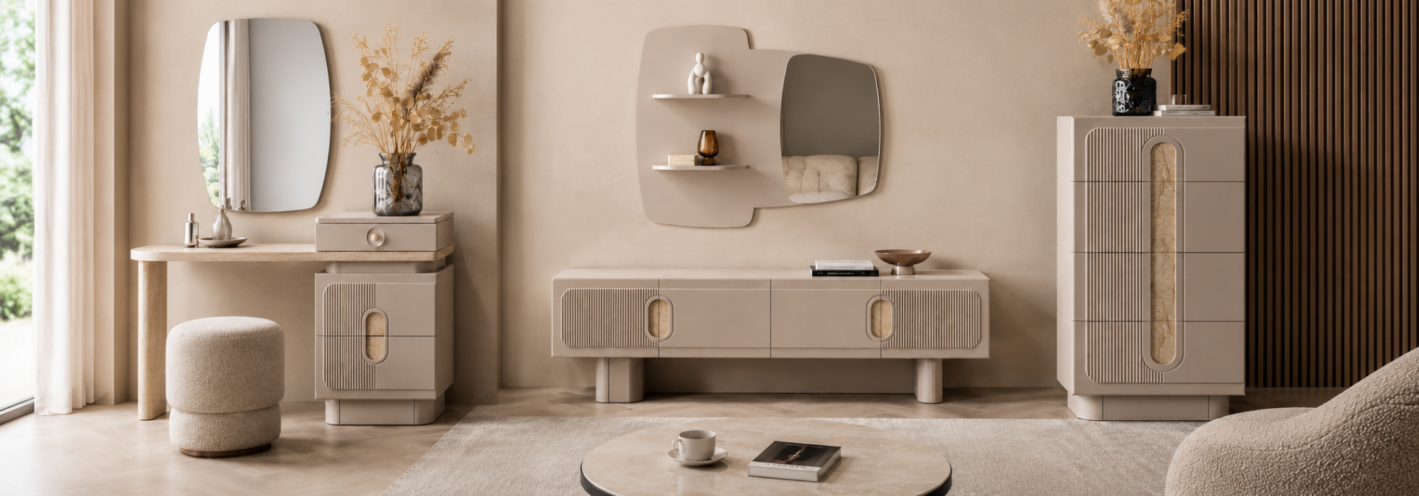 Modern Sand Grey & Beige Collection