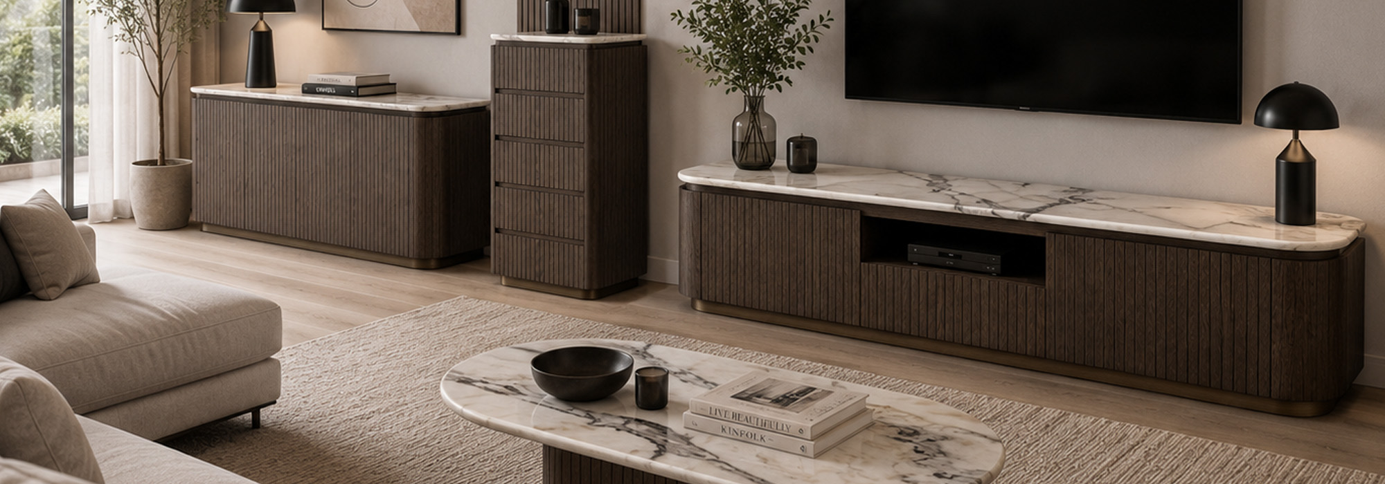 Dark Brown Ceramic Marble