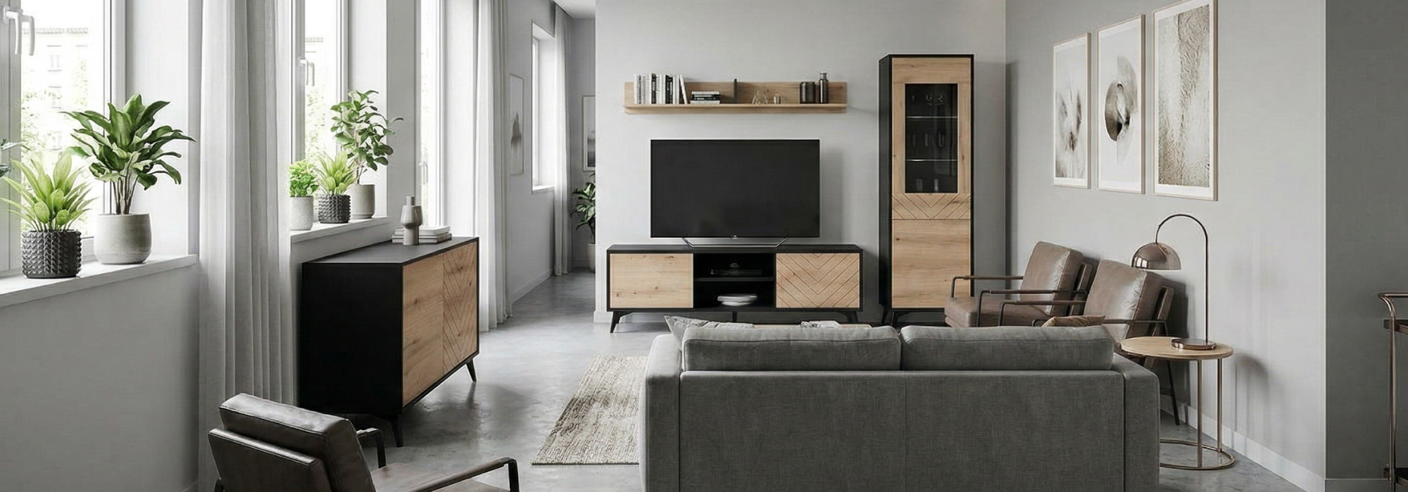 Oak & Black Collection