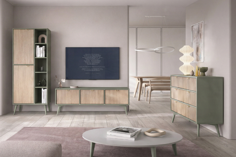 Beige & Eukalyptus Chevron Collection