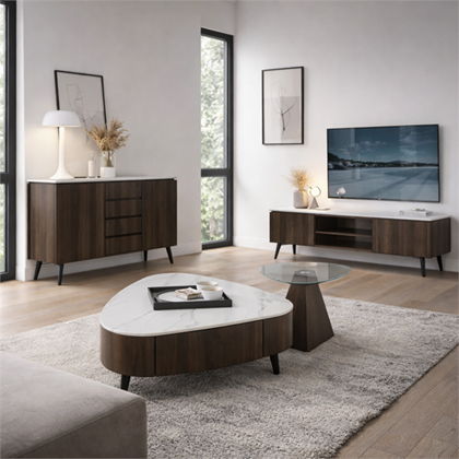 White Marble and Ceramic