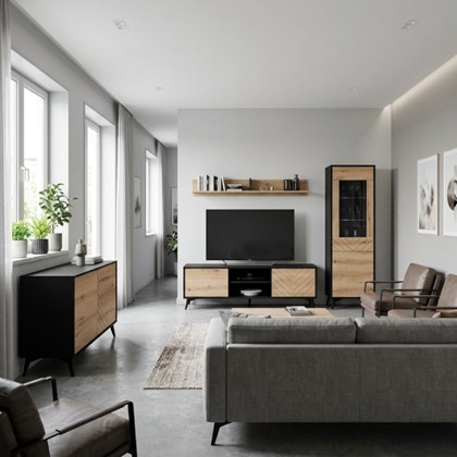 Oak & Black Collection
