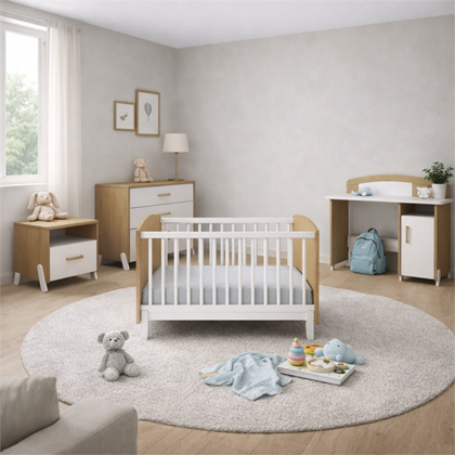 Brown and  White Nursery Collection